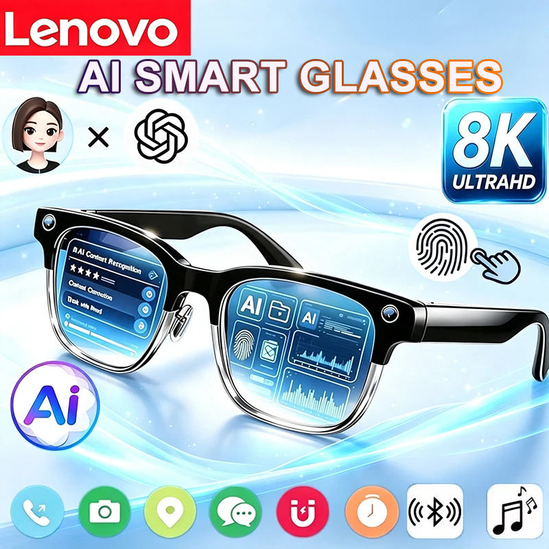 Smart Glasses Ar - Lenovo 8K HD AI Smart Glasses