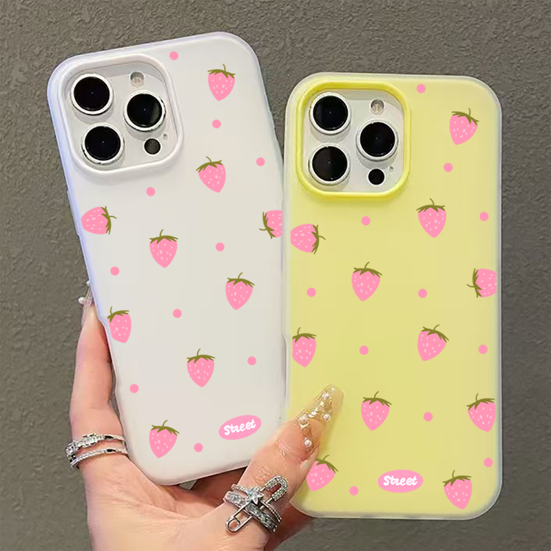Sweet Pink Strawberry Pattern  - Samsung Galaxy A55 recension och pris