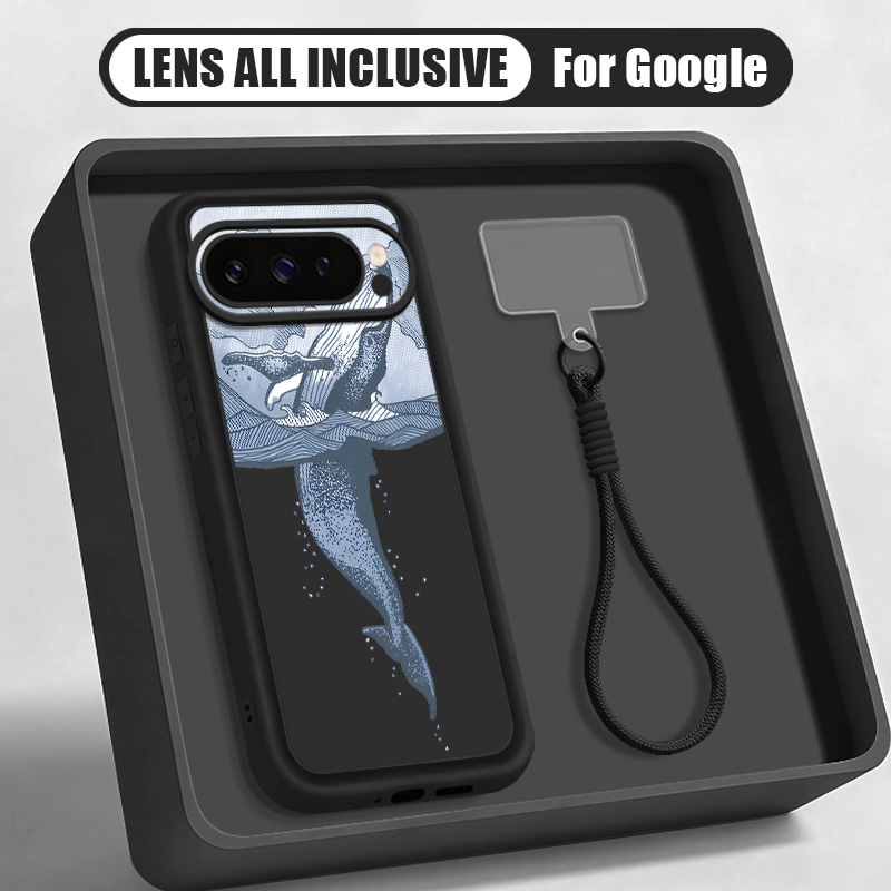 Humpback Whale Print Wrist Str - Google Pixel 9 recension och pris