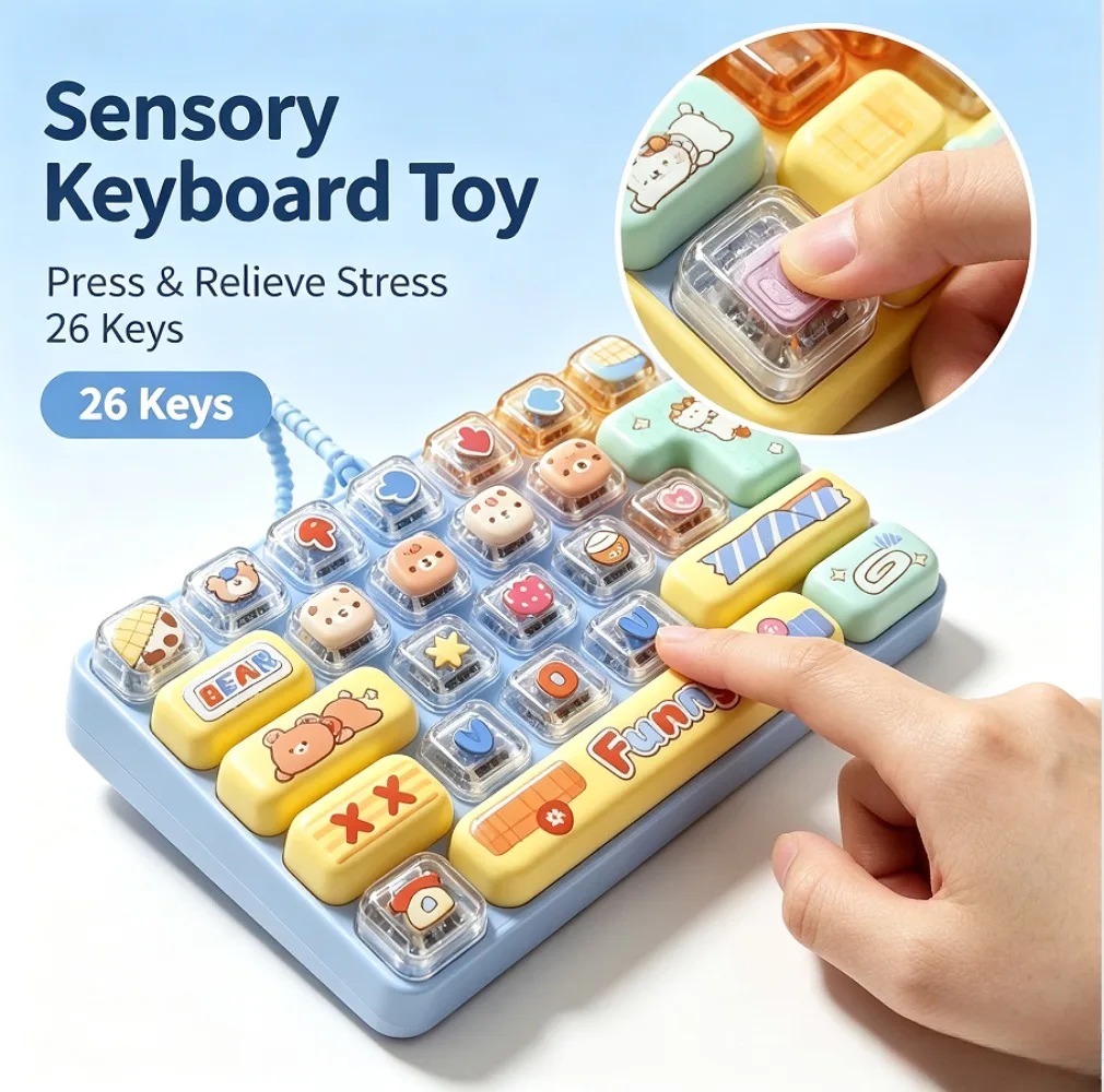 Cute Macaron 26 Keys Fidget Cl - Electronics Gadgets Bag recension och pris